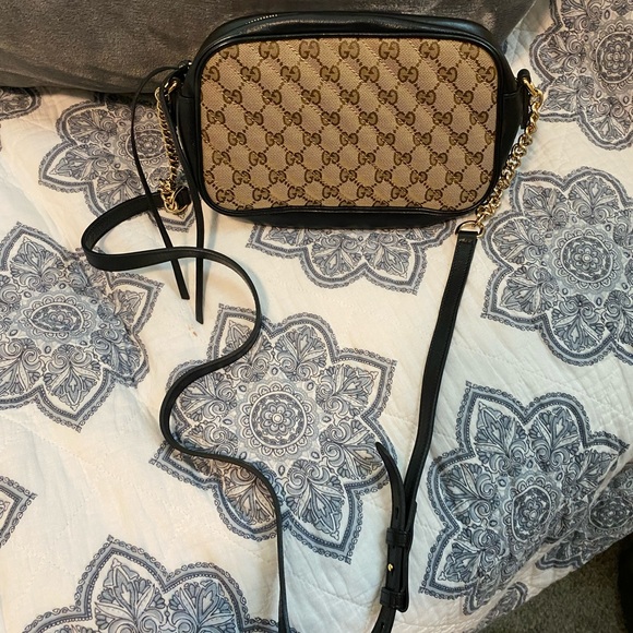 100% Authentic GUCCI Monogram GG Marmont Chain Bag - Picture 5 of 16